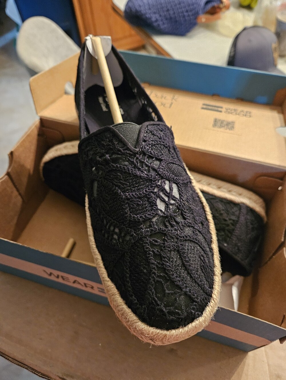 Toms Lace Alpargata Rope 8.5